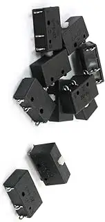 Micro Switch,Mini Switch, Black 5A 250VAC Basic Snap Action SPDT NO+NC Micro Switch KW4-0Z x 10