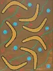Eora Boomerang Crossing Aboriginal Art Painting LA PEROUSE EORA KAMAY NAIDOC