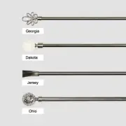 19/22mm Curtain Rod Quality Decor Pole for Eyelet Curtains Extendable 120-320cm