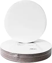 [25pcs] 10" White Cakeboard Round,Disposable Cake Circle Base Boards Cake Cardboard Pizza Plate Platter 10 inch,Pack of 25