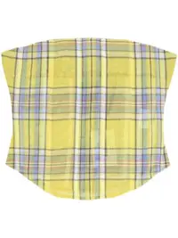 在飛比找Farfetch優惠-Peri plaid-print corset