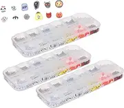 Nail Art Craft Halloween Nail Slices 3 Pcs Nail Art Gems Rhinestones for Nails Multi Shaped Gems for Girls