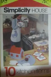 Simplicity House 124 10 Kitchen items Sewing Pattern NEW