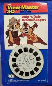 SEALED Disney's Chip n' Dale Rescue Rangers TV Show view-master 3 Reels Pack