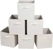 Fabric Cloth Storage Bins,Foldable Storage Cubes Organizer Baskets with Dual Han