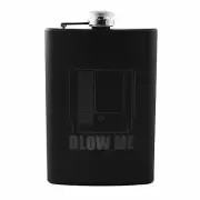 8oz BLACK Blow Me Cartridge Flask