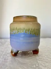 Brand New Hand made Clay Enamel Glazed Succulent Pot/planter With Drainage #387