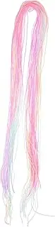 PAMINGONO 30pcs String Rainbow Hair Ties for Durable Braiding Strings for Cute Hairstyles Easy to Use Hair Accessories for Fashionable Braid Styles Light Gradient Colors