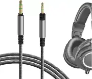 Audio Cable Compatible with Audio-Technica Ath-M50X Ath-M40X ATH-M50 Ath-M60X AT