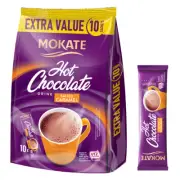 ☕️ MOKATE HOT CHOCOLATE DRINK - SALTED CARAMEL - 10x18G STICKS - MAGNESIUM