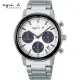 【agnes b.】法式簡約太陽能計時腕錶 母親節(VR42-KPJ0S/BZ5011X1)