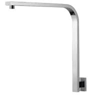 Brasshards Mixx 11SSA02C Chai 380mm Chrome Square High Rise Shower Arm, Exp Post