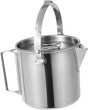 BESPORTBLE Stainless Steel Hanging Tea Pot for Outdoor Use Lightweight Water Boiler for Hiking Backpacking and Picnics Durable Quick Heating Camping Cook Pot