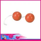 Neon Coloured Orgasm Orange Balls 1" Clamshell Packaging starter balls bladder
