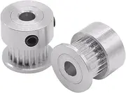 1pc 3D Printer Parts GT2 Timing Pulley 2GT 20 Teeth Aluminum Bore 5mm 6mm 6.35mm 8mm Synchronous Wheels Gear Part for Width 6mm Universal Kayak Boat Parts Accessories(6.35mm)
