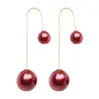 Earrings Anti-allergic Comfortable to Wear Double Sided Ear Rings Solid Color