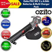 Ozito 2400W Corded 3 In 1 Leaf Blower Vacuum Mulcher 240V Home Garden