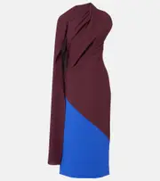 [Roksanda] Roksanda Capella crêpe midi dress AU 8 burgundy
