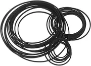 Levemolo 30pcs Rubber Cassette Recorder Drive Belts for Tape Machine Maintenance Durable Replacement for Smooth Playback and Noise Reduction Compatible with Various Cassette Players
