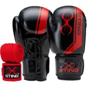 NEW Sting Armalite Black/Red Hand Wraps & Gloves