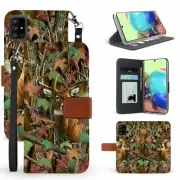 Black Brown LEATHER WALLET CASE COVER For SAMSUNG GALAXY A51 5G ( A516 ) 6.5"