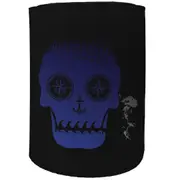 Alcohol Stubby Holder - Nautical Skull Sail - Funny Novelty Birthday Gift Joke Beer Can Bottle