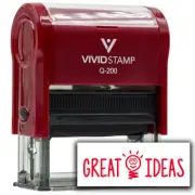 Vivid Stamp Great Ideas Self Inking Rubber Stamp