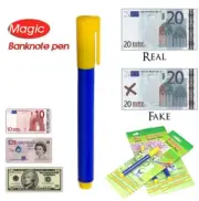 2X Bank Note Tester Pen Money Checking Detector Marker Fake Banknotes Office .Z8
