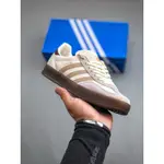 愛迪達 ADIDAS GAZELLE 室內運動鞋低幫復古百搭休閒運動板鞋“奶茶白卡其酒紅”IH0376 35-45