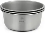 500Ml Bowl Stackable Camping Bowl for Camping Hiking Travel Silver Silver Grey