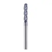 SpeTool 4 Flutes Ball Nose End Mill Solid Carbide CNC Router Bits 1/4 Inch Sh...
