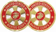 United States Marine Corps Wheel Cut-Out Challenge Coin
