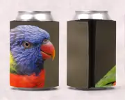 Rainbow Lorikeet Stubby holder Can Cooler