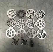#12 Type Replaceable Meat Grinder Plate Hole 3-20mm Meat Mincer Plate Perforated