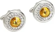 [JYHLSHBA] Cufflinks For Men 1 Pair Of Diamond Zircon Cufflinks Men'S French Shirt Cufflinks Armpins