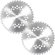 2 Pack 8-inch Carbide Tip Brush Cutter Blades Weed Eater Blades for Grass Cutter Trimmer