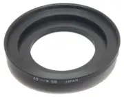 Metal Step up ring 49mm to 58mm 49-58 Lens Adapter Made in Japan Barely Used