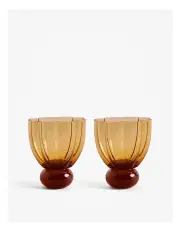 [Country Road] Hazel Cocktail Glass Set of 2 in Amber