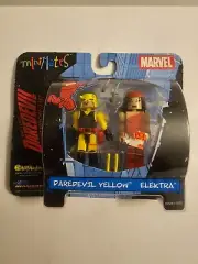 Yellow Daredevil & Elektra MiniMates 71800 Marvel 2003