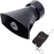MOCNT 12 V 7 Tone Sound Horn 100 W 7 Tones Loud Car Siren Horn 130 dB Speaker Electric Horn Car Siren Microphone PA Emergency Signal Horn Warning Alarm Remote Control