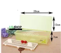 在飛比找Yahoo!奇摩拍賣優惠-INPHIC-歐式筷子盒便攜附蓋創意瀝水塑料筷子盒架籠餐具收