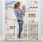 Regalo Extra WideSpan Walk Through Safety Gate, White
