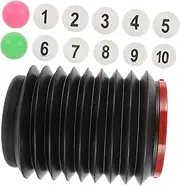 Drawing Balls for Game Night Numbered Table Tennis Balls Storage Bucket White Set