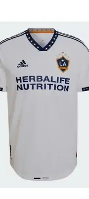 NWT Los Angeles Galaxy Adidas Climalite Home White Jersey Mens Large
