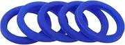 X AUTOHAUX Universal Oil Seal UN Lip Seal Ring Rotary Shaft Seal 38x50x6mm High Pressure TPU Blue 5 Pcs