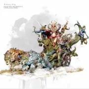 1/24 resin figure model kit Forest Goddess Chariot Unassembled unpainted
