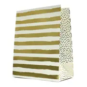 Hallmark Gift Bag - Large, Gold Foil Stripes