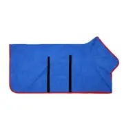 GGP L Blue Pet Dog Quick Dry Bathrobe Absorbent Towel Robe For Medium And Large Dogs