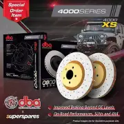 DBA Front 4000 XS Drilled Brake Rotors for Honda Airwave GJ City GM CRX EE8 Fit (for: Honda)