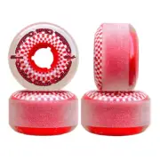 Cadillac Clout Clear Smoke Red 57mm 80a Skateboard Cruiser Wheels